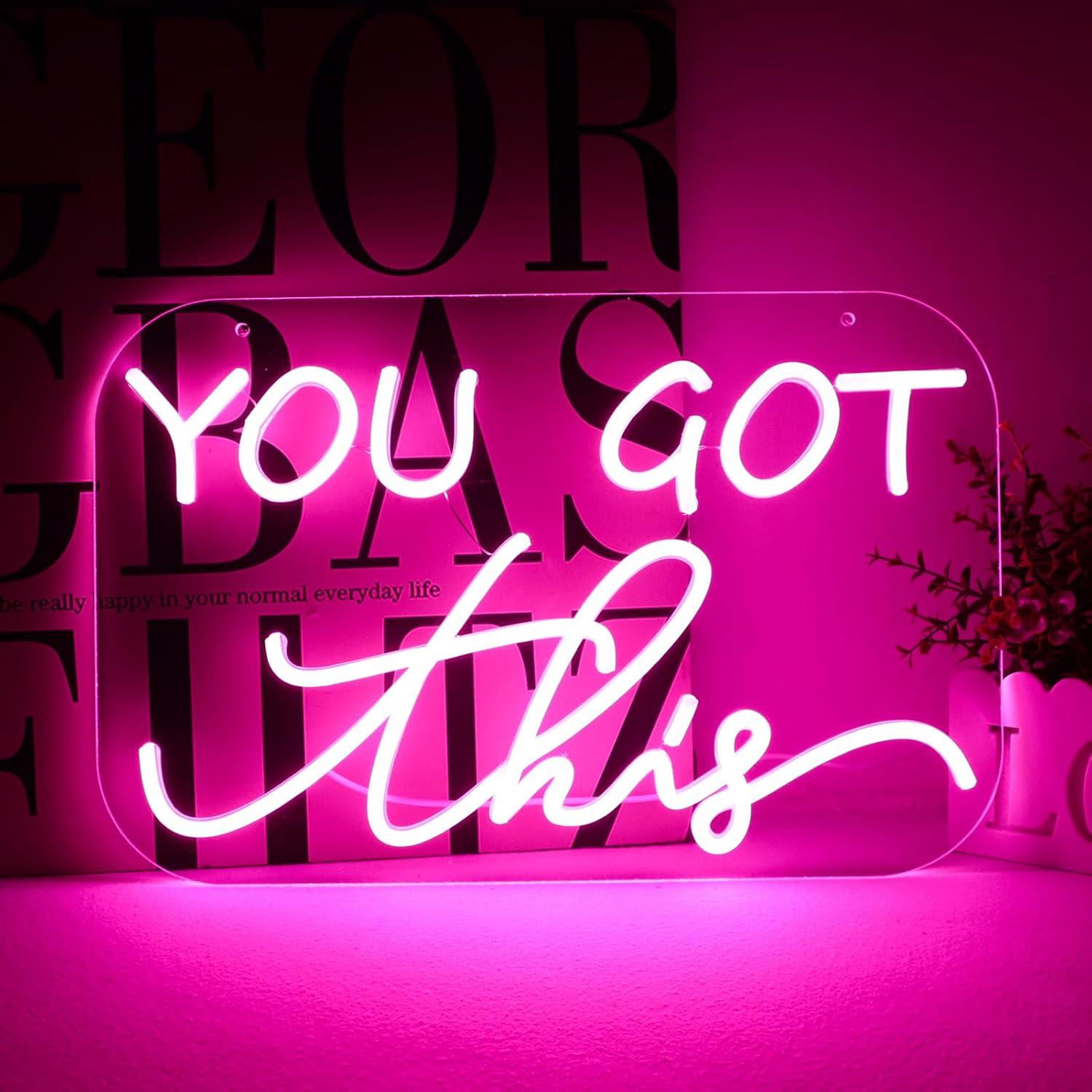 Home Gym Neon Sign - لديك هذا - لافتة نيون بإضاءة