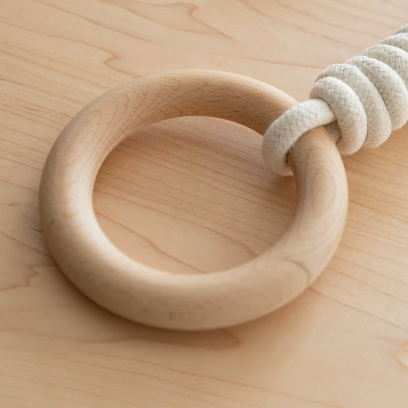 Gymnastic Rings Wooden - حلقات تعليق للسرير، إكسسوارات من الخشب