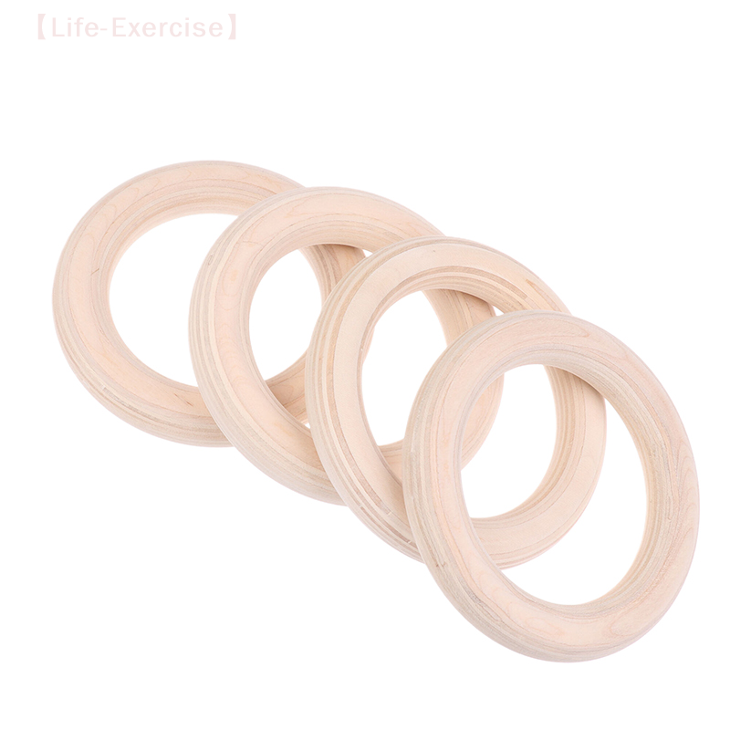 Gymnastic Rings Wooden - 2 قطعة/زوج حلقة خشبية المحمولة كروسفيت