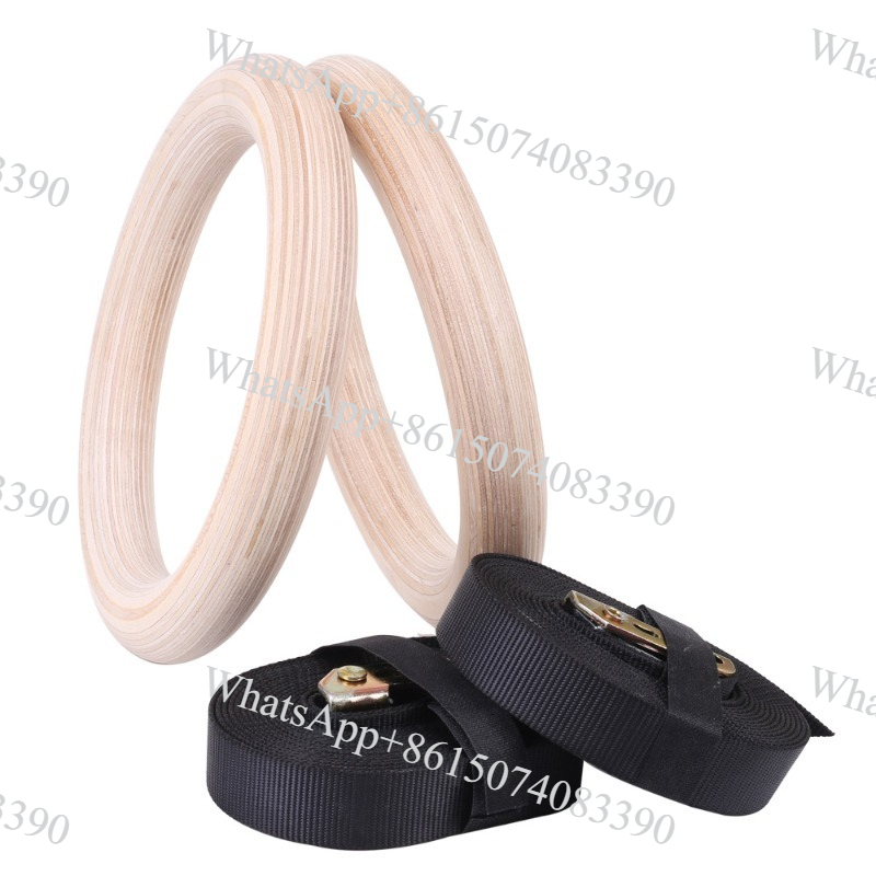Gymnastic Rings Wooden - حلقات جمباز من خشب البتولا للتمرين