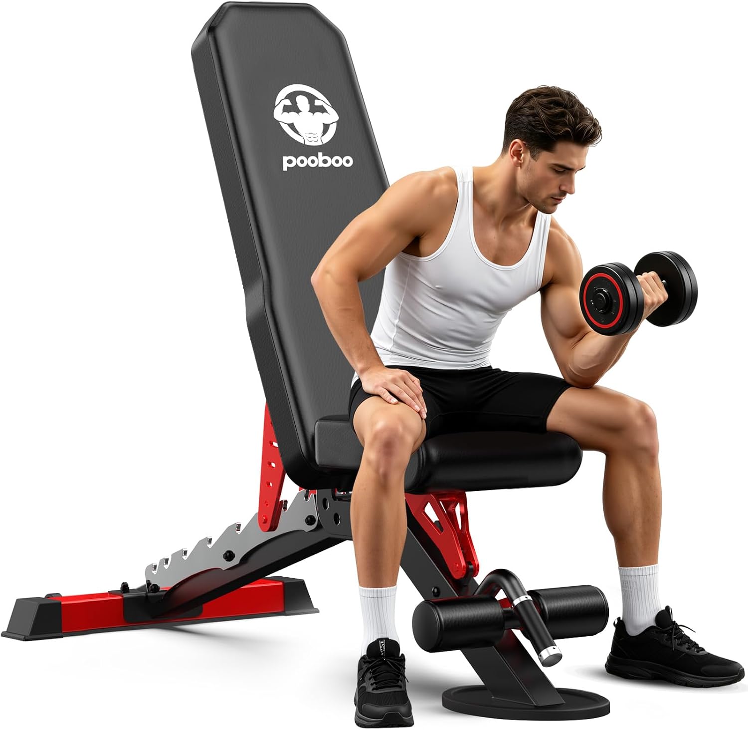 Home Gym Bench - مقعد تمارين قابل للتعديل، يتحمل وزن