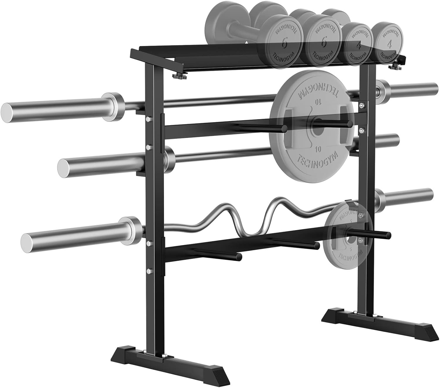 رف تخزين الأوزان لتدريب القوة  - مراجعة Home Gym Design وسعره