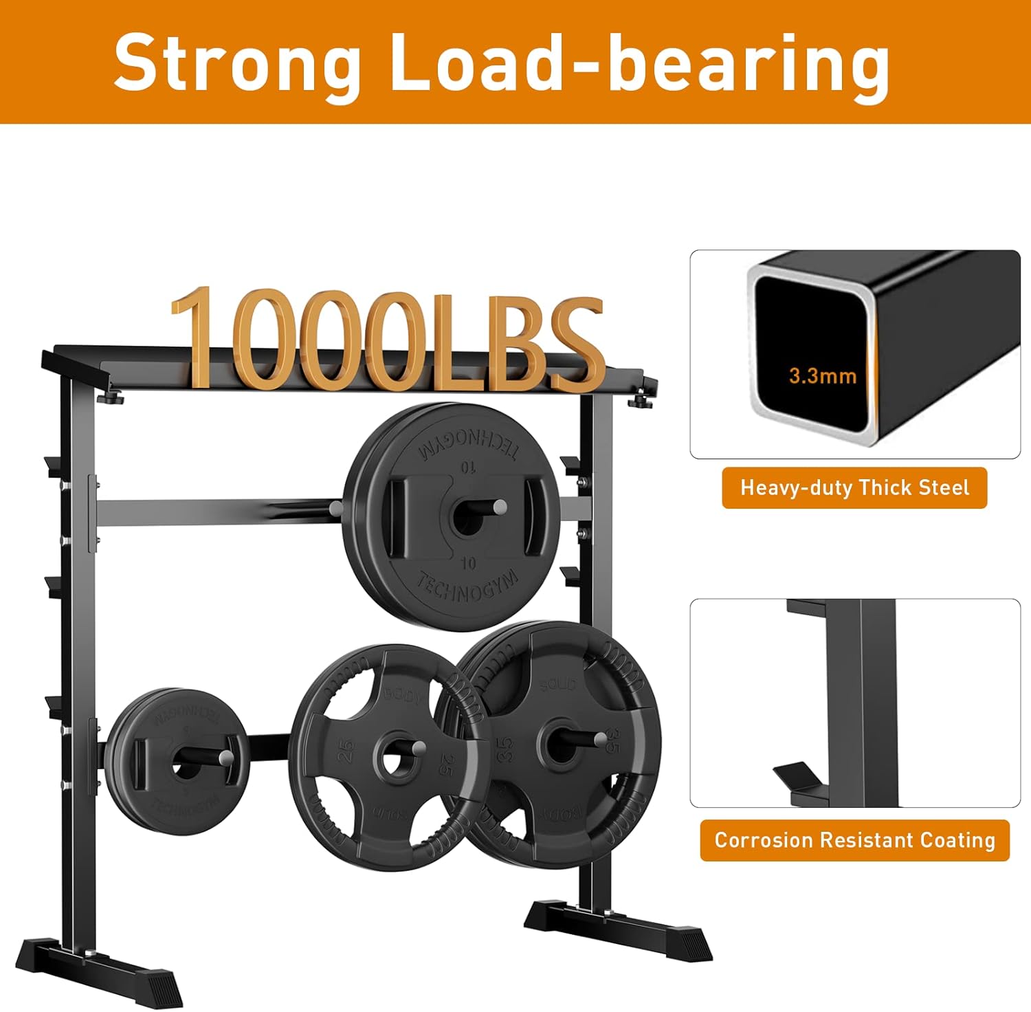 رف تخزين الأوزان لتدريب القوة  - مراجعة Home Gym Design وسعره