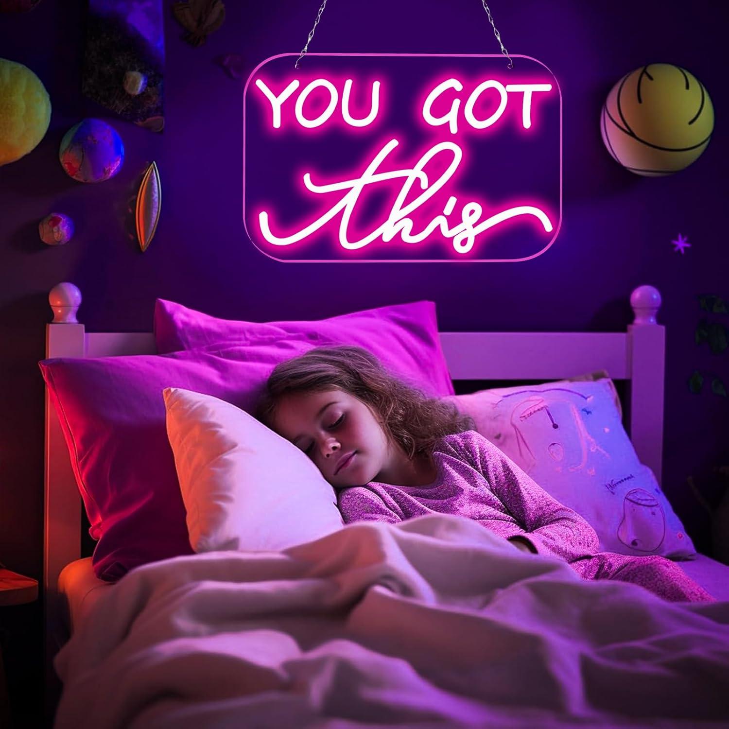 لديك هذا - لافتة نيون بإضاءة L - مراجعة Home Gym Neon Sign وسعره