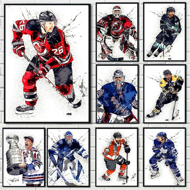 Abstract Ice Hockey Portrait S - مراجعة Home Gym On Wall وسعره