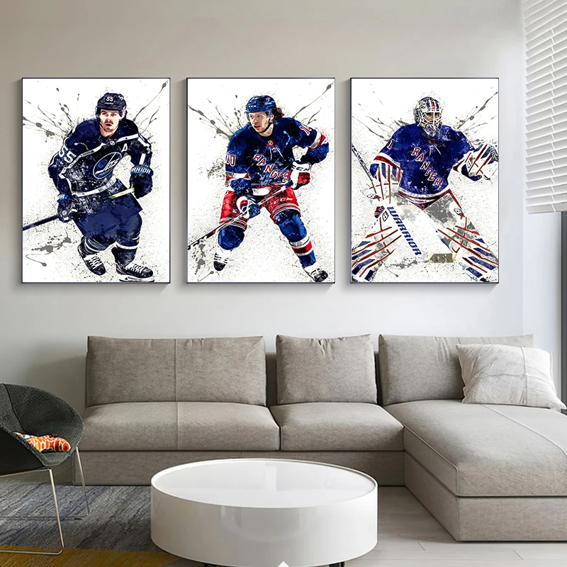 Abstract Ice Hockey Portrait S - مراجعة Home Gym On Wall وسعره