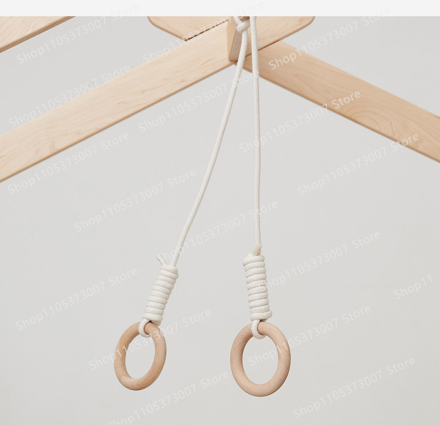 حلقات تعليق للسرير، إكسسوارات  - مراجعة Gymnastic Rings Wooden وسعره