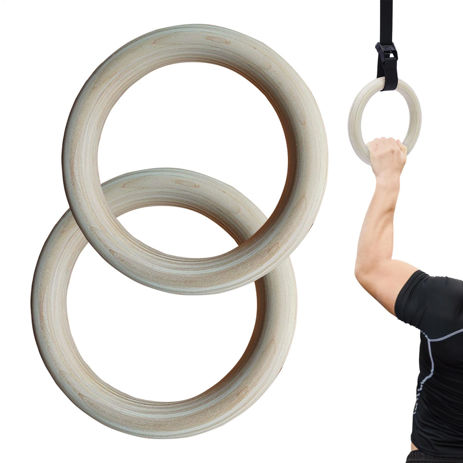 2 قطعة/زوج حلقات الجمباز الخشب - مراجعة Gymnastic Rings Wooden وسعره