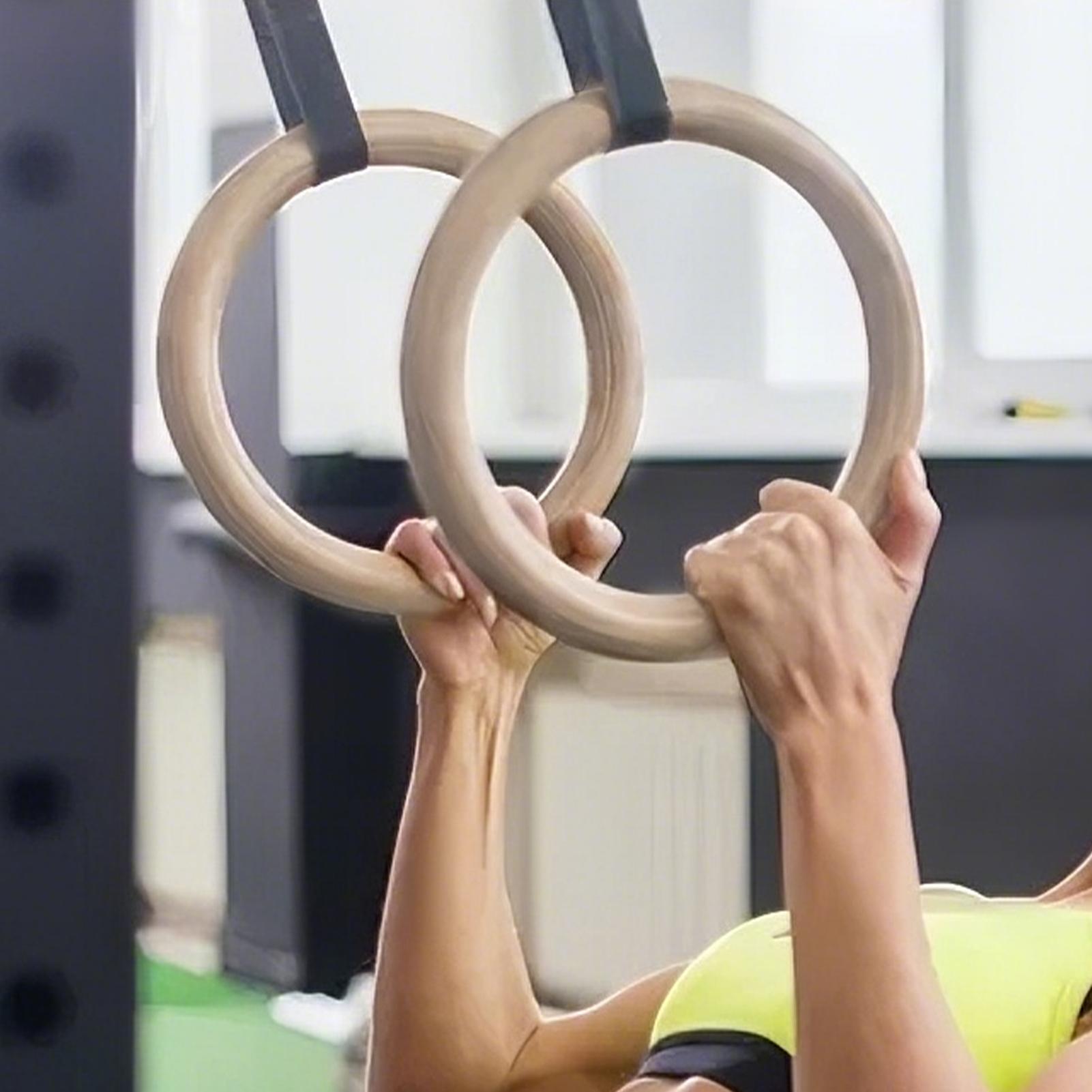 2 قطعة/زوج حلقات الجمباز الخشب - مراجعة Gymnastic Rings Wooden وسعره