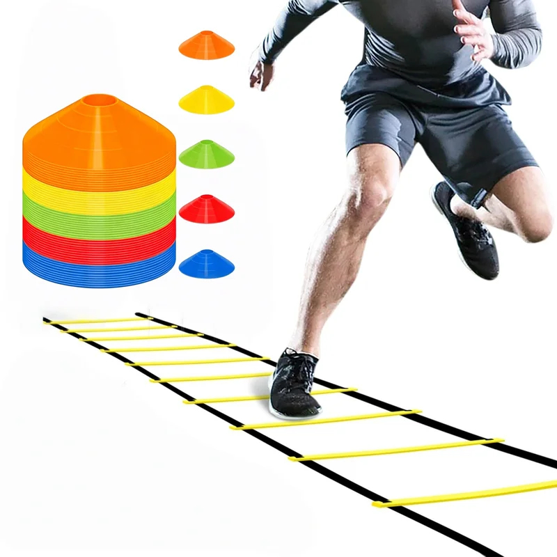 سلم رشاقة بطول 6 أمتار ولوحة ت - مراجعة Agility Ladder Speed وسعره