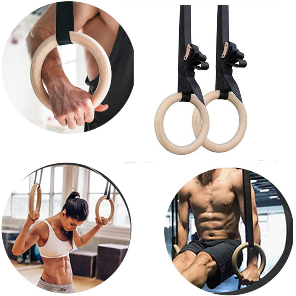 28/32 مللي متر اللياقة البدنية - مراجعة Gymnastic Rings Wooden وسعره
