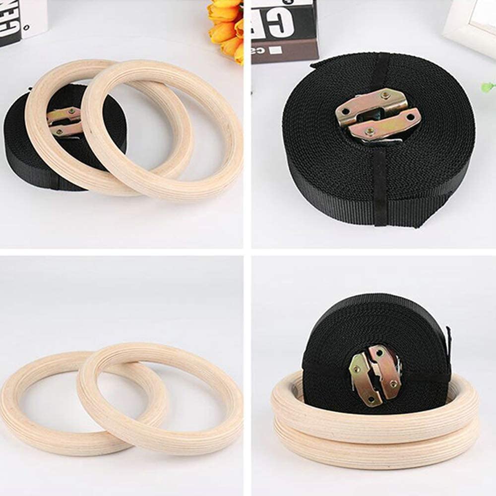 28/32 مللي متر اللياقة البدنية - مراجعة Gymnastic Rings Wooden وسعره