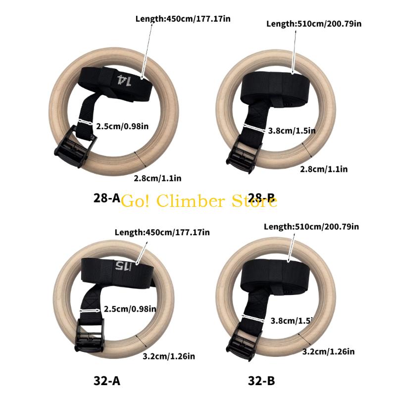 حلقات الجمباز الخشبية القابلة  - مراجعة Gymnastic Rings Wooden وسعره