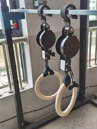 حلقات اللياقة البدنية من خشب ا - مراجعة Gymnastic Rings Wooden وسعره