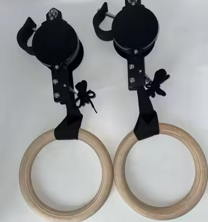 حلقات اللياقة البدنية من خشب ا - مراجعة Gymnastic Rings Wooden وسعره