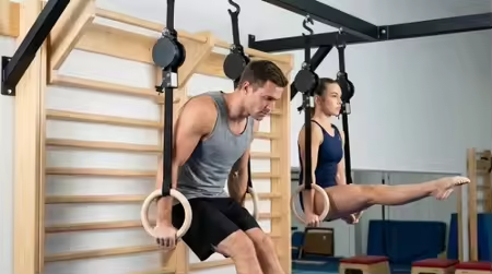 حلقات اللياقة البدنية من خشب ا - مراجعة Gymnastic Rings Wooden وسعره