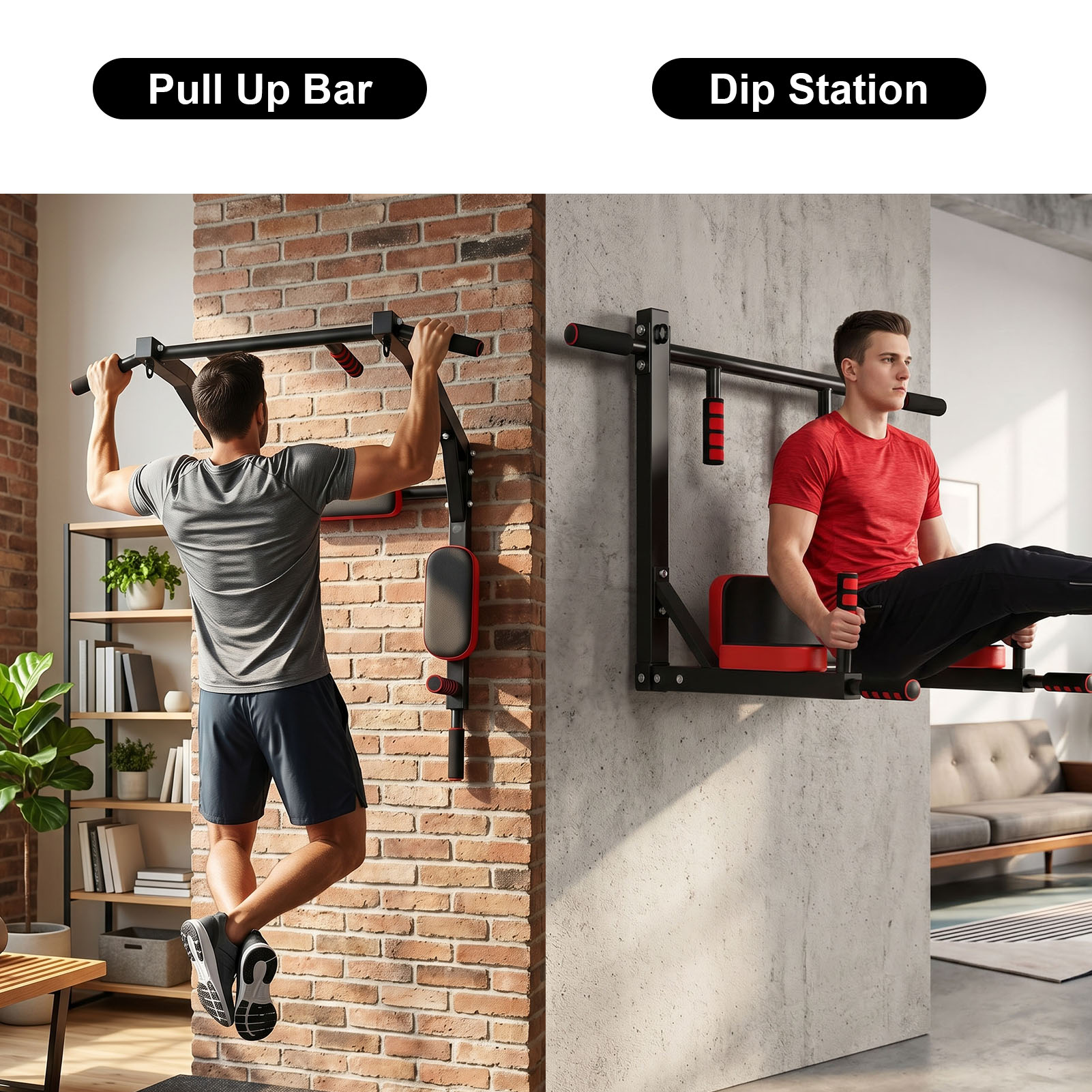 عارضة تمارين السحب المثبتة على - مراجعة Home Gym On Wall وسعره
