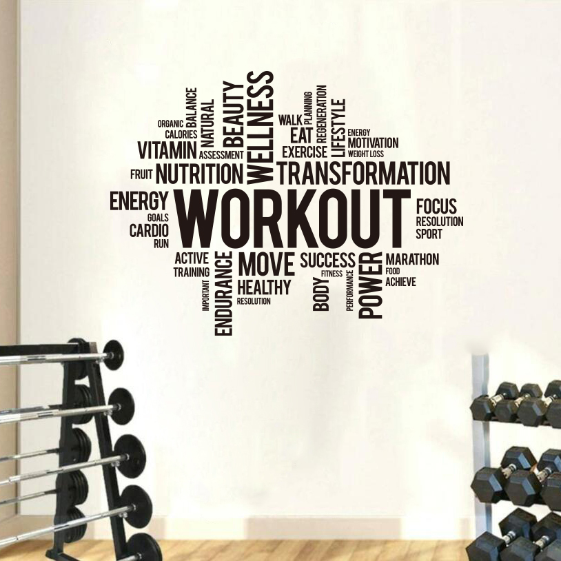 ملصق حائط على شكل كلمة سحابة ل - مراجعة Home Gym On Wall وسعره