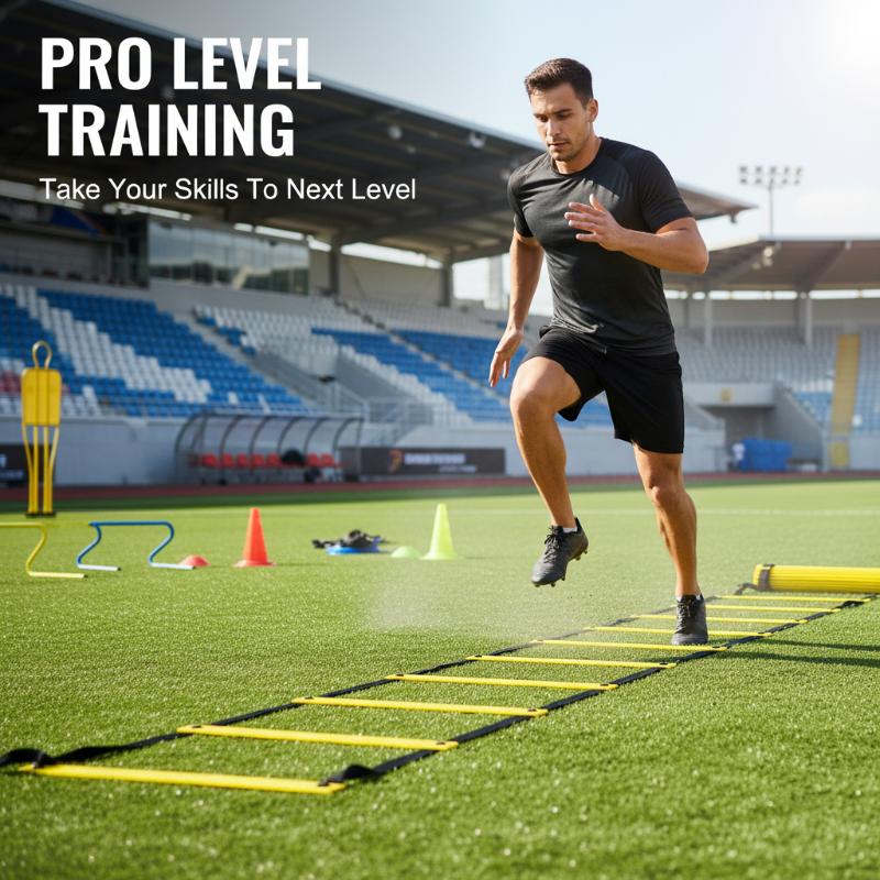 سلالم رشاقة متينة مع أحزمة ناي - مراجعة Agility Ladder Speed وسعره
