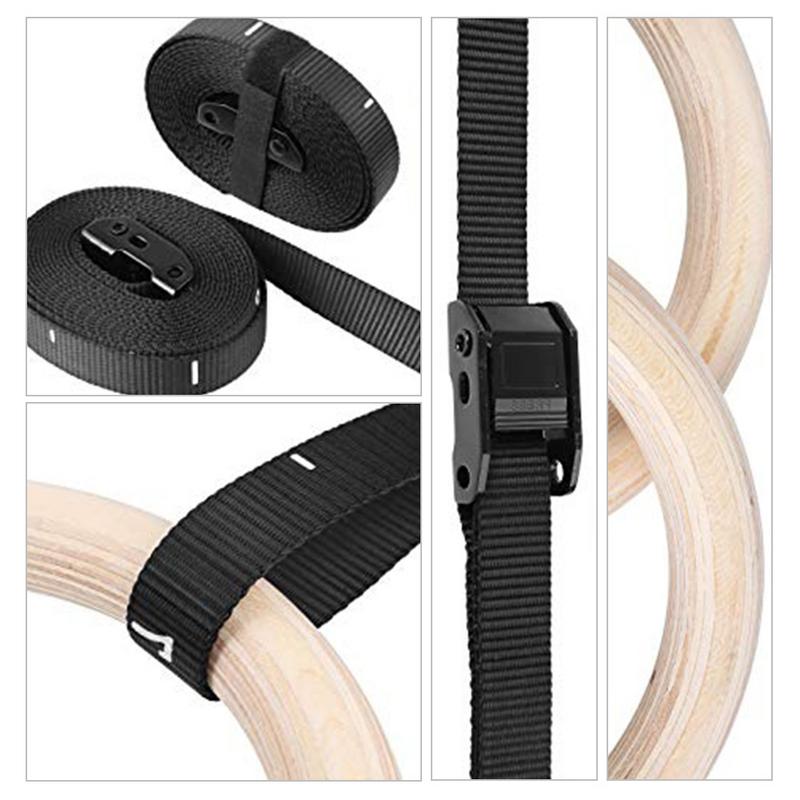 قطعة واحدة من حلقات الجمباز ال - مراجعة Gymnastic Rings Wooden وسعره