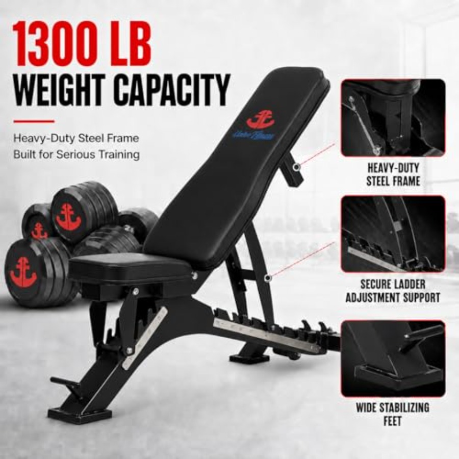 مقعد تمارين قابل للتعديل لصالة - مراجعة Home Gym Bench وسعره