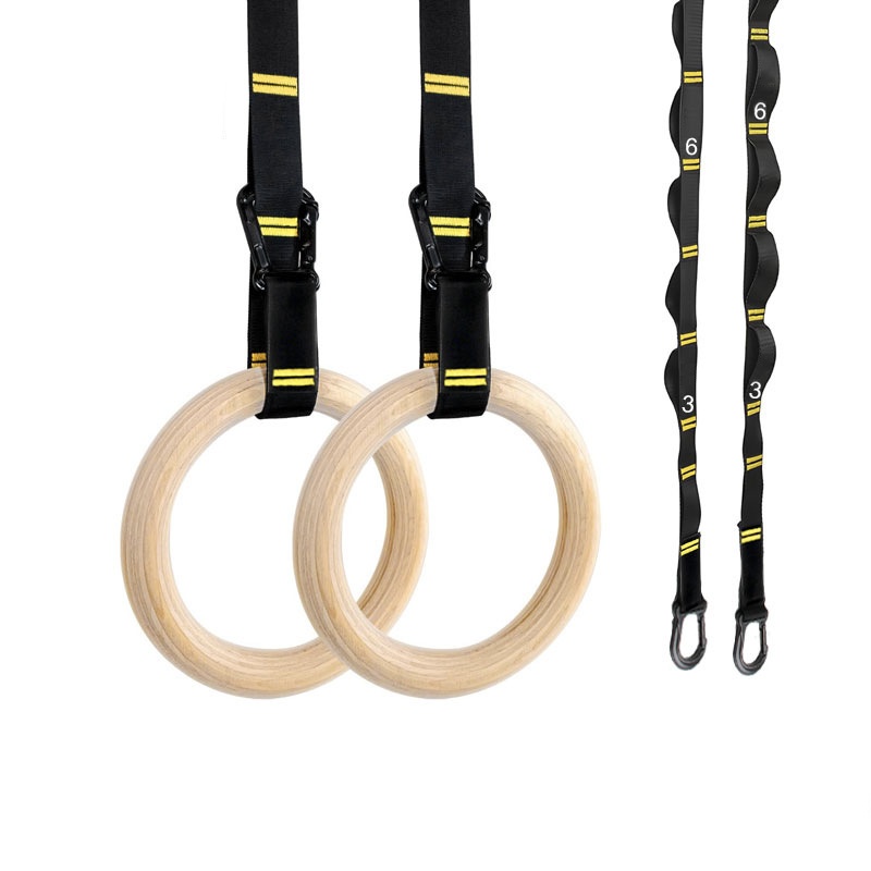 حلقات جمباز خشبية قابلة للتعلي - مراجعة Gymnastic Rings Wooden وسعره