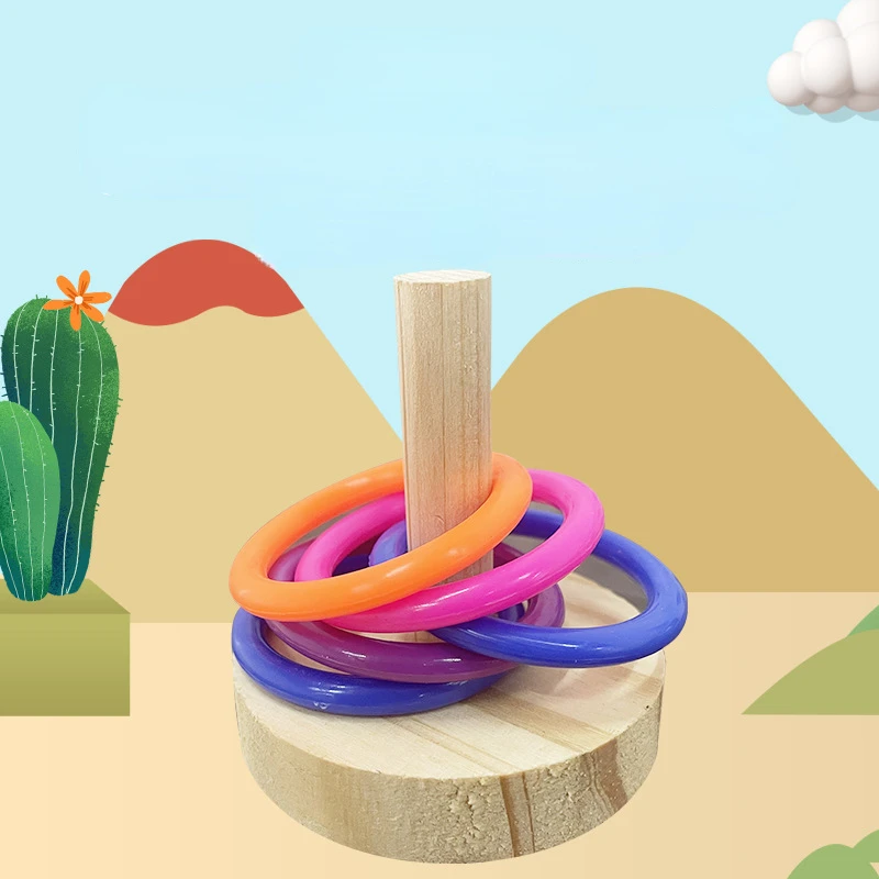 لعبة حلقة الببغاء التفاعلية ال - مراجعة Gymnastic Rings Wooden وسعره