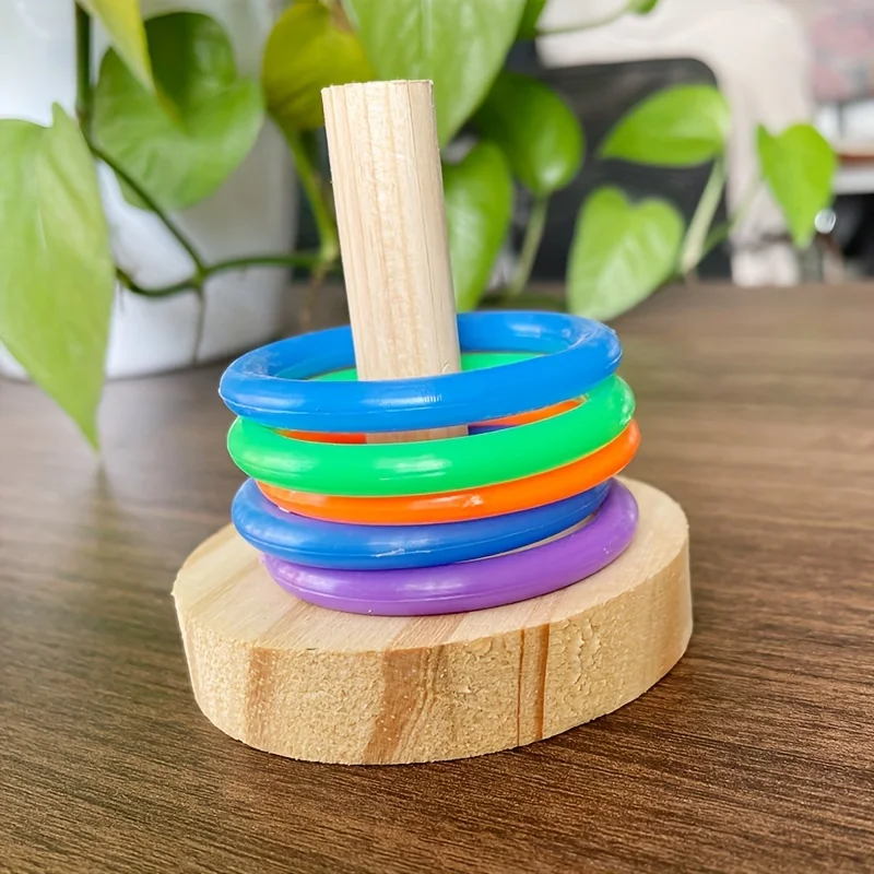 لعبة حلقة الببغاء التفاعلية ال - مراجعة Gymnastic Rings Wooden وسعره