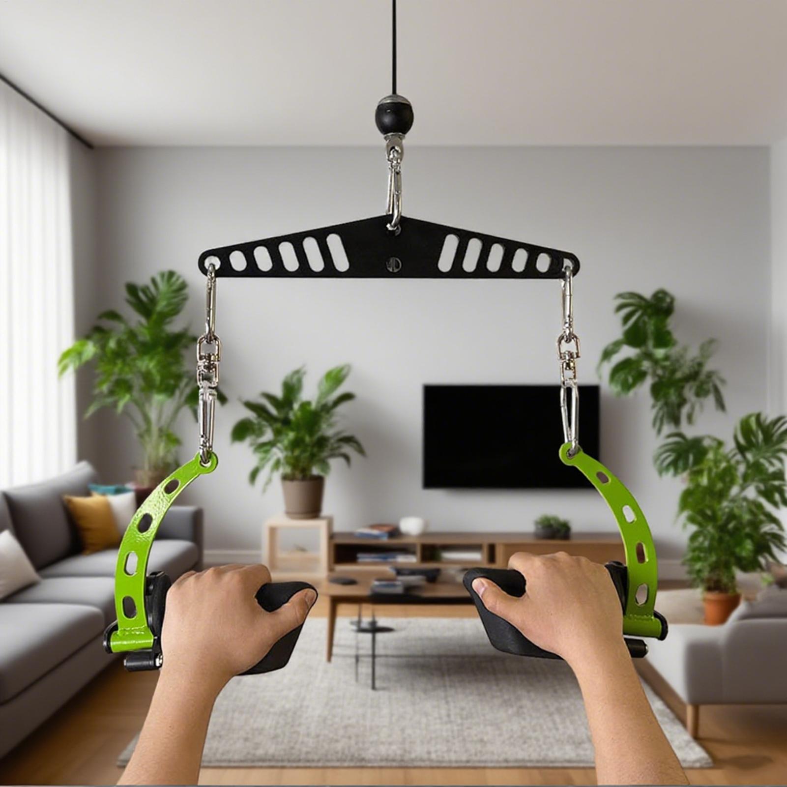 كابل آلة مرفق نظام البكرة محول - مراجعة Home Gym Pulley System وسعره