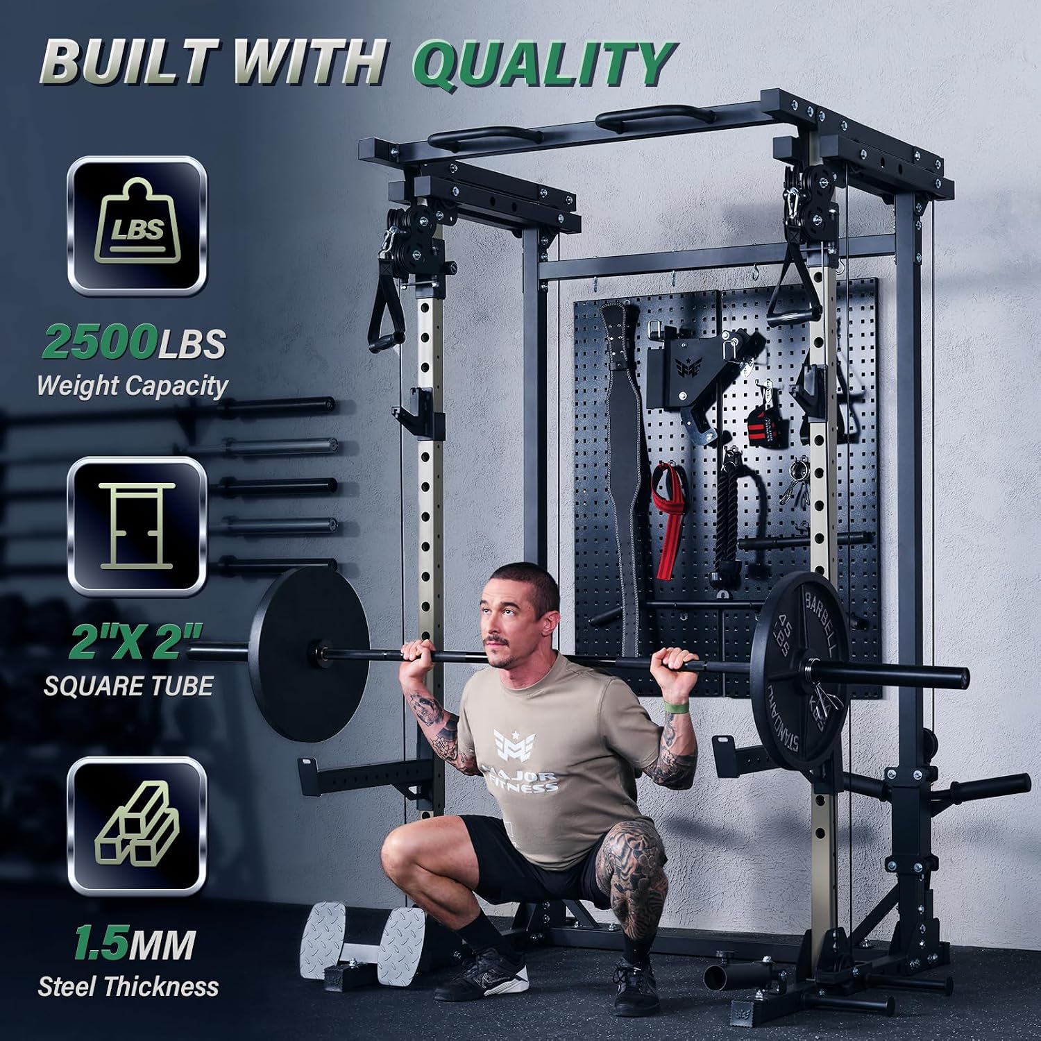 رف تمارين متعدد الوظائف Drone3 - مراجعة Home Gym Pulley System وسعره